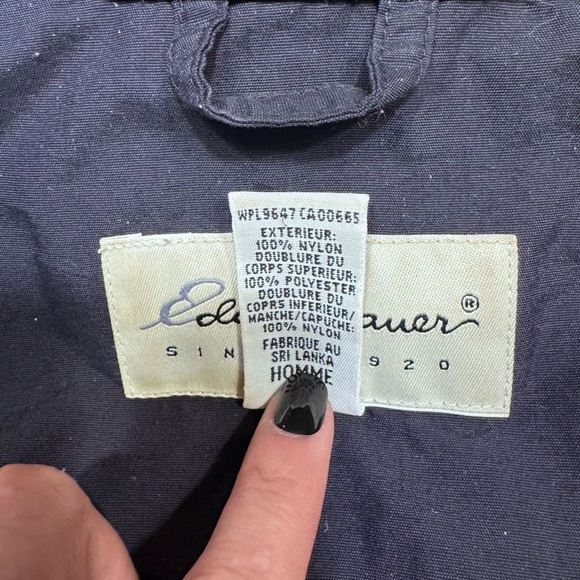 Vintage 90’s Eddie Bauer Black Nylon Jacket - Picture 6 of 7